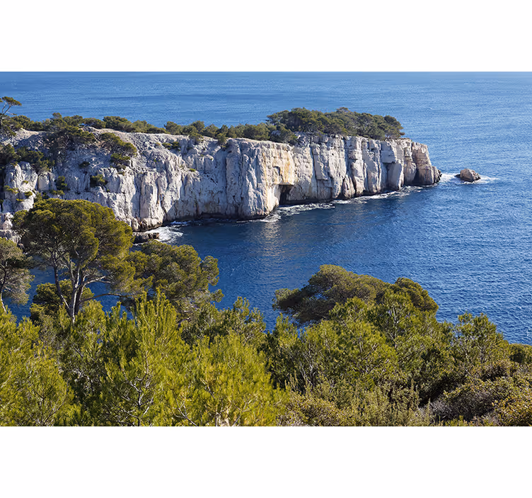 Rollo fenster wohnzimmer calanques von marseille - TenStickers