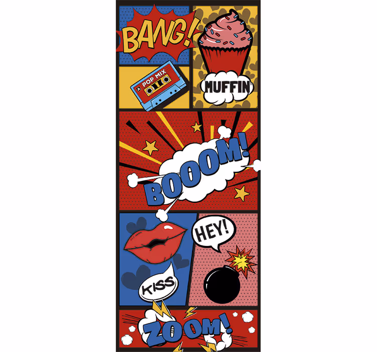 Rollo fenster jugendzimmer comic pop art design - TenStickers