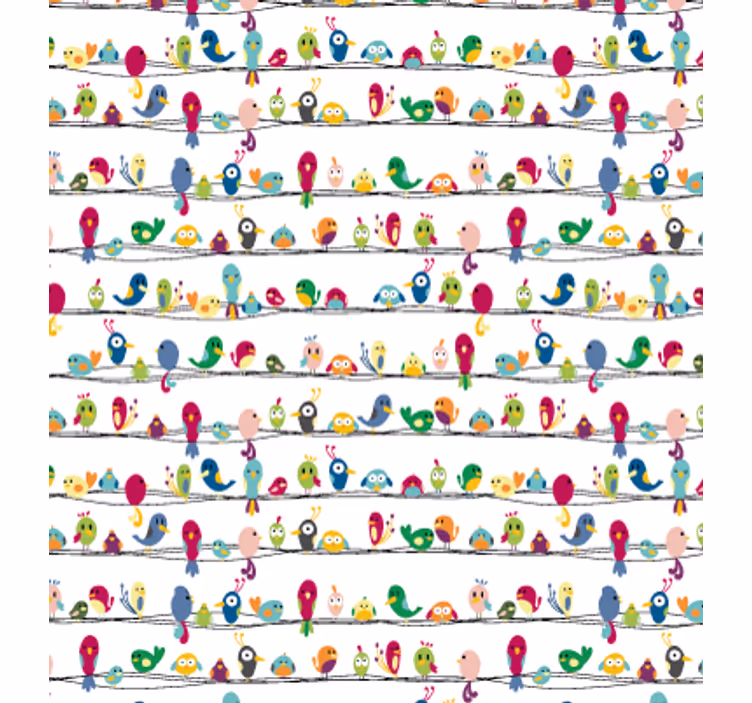 Rollo fenster jugendzimmer mit vogelmuster vinyl - TenStickers