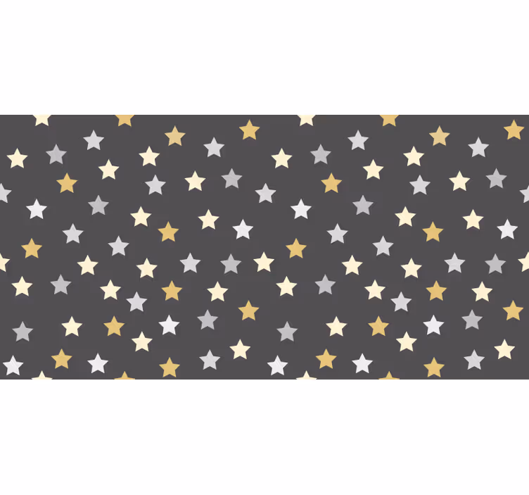 Rollo fenster jugendzimmer mit goldenen sternen kallax - TenStickers