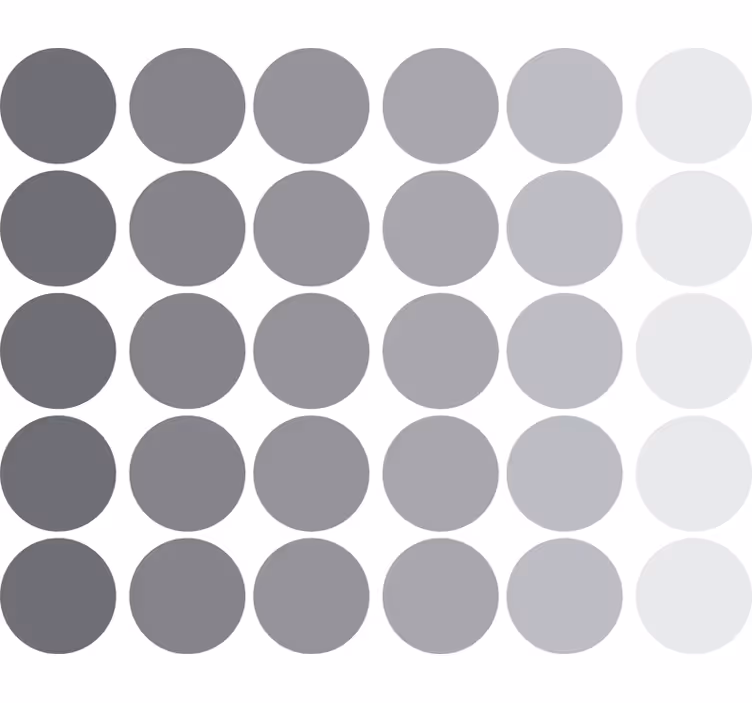 Rollo fenster jugendzimmer geometrische graue kreise - TenStickers