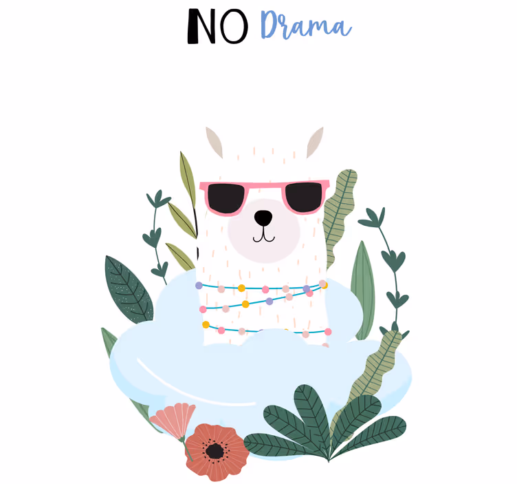 Rollo fenster jugendzimmer peru llama ohne drama - TenStickers