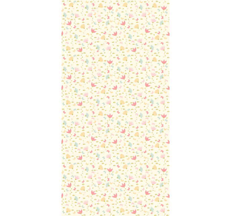 Rollo fenster blumen mit blumen und schmetterlingen - TenStickers