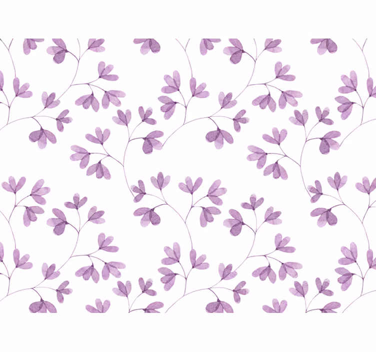 Rollo fenster blumen lila blumenmuster - TenStickers