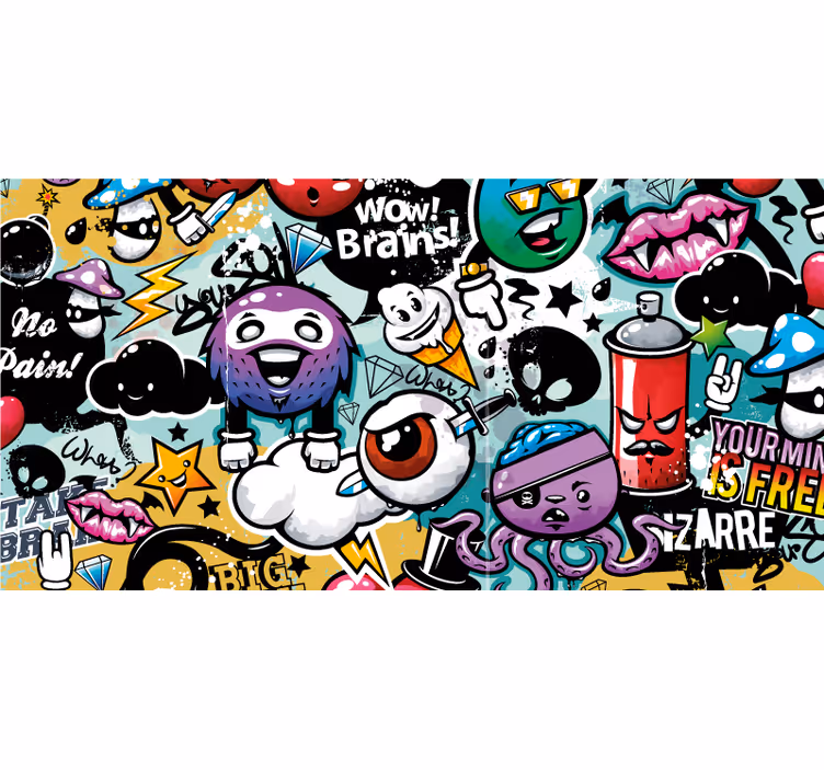 Rollo fenster gamer graffiti - TenStickers