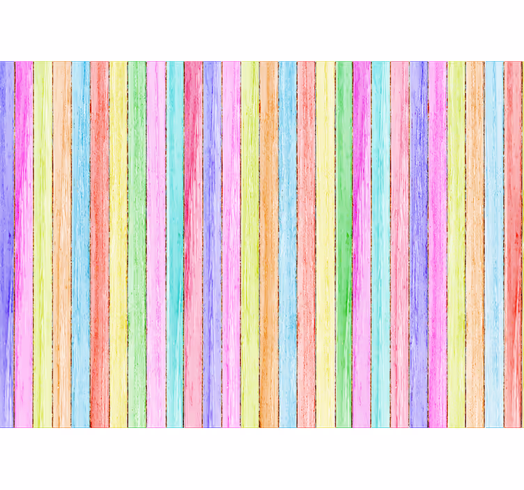 Rollo fenster mit muster in farbholzplanken - TenStickers