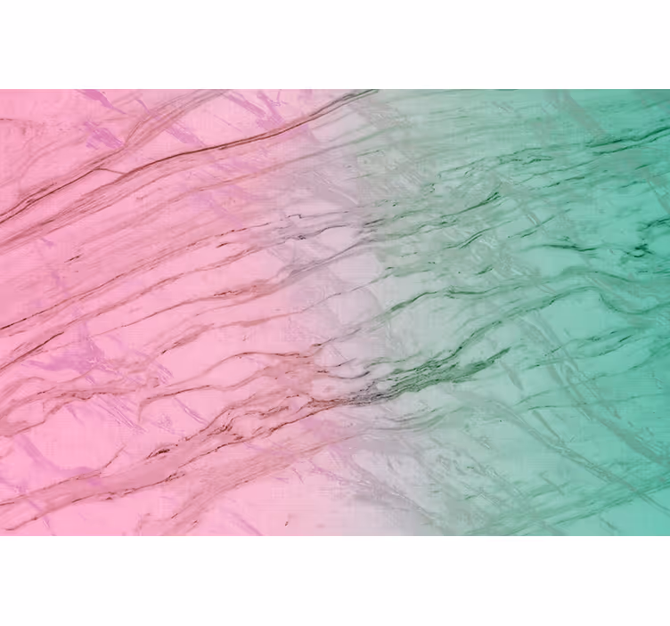 Rollo fenster mit muster in pastell pink und grün - TenStickers