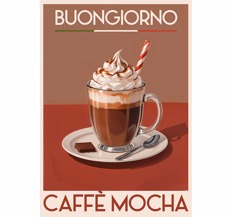 Rollo fenster vintage in "mocha" kaffee farbe - TenStickers