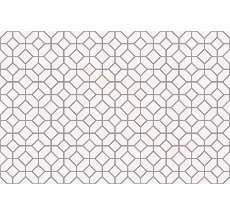 Rollo fenster grau im quadratischen hamptons-muster - TenStickers