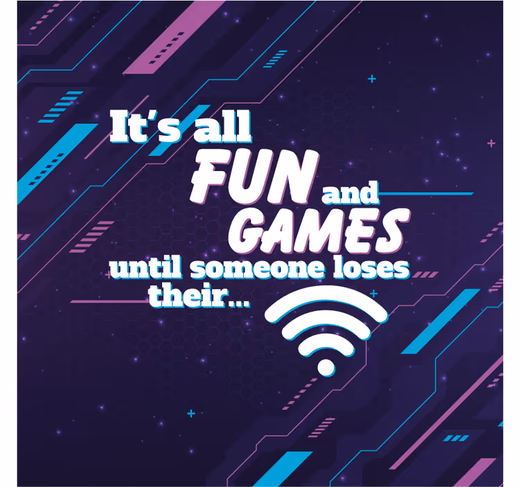 Rollo fenster home office lustiges joke wifi - TenStickers
