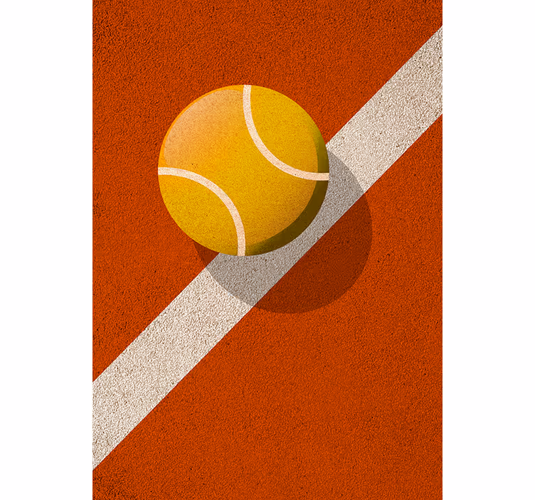 Rollo fenster jugendzimmer tennisdesign - TenStickers