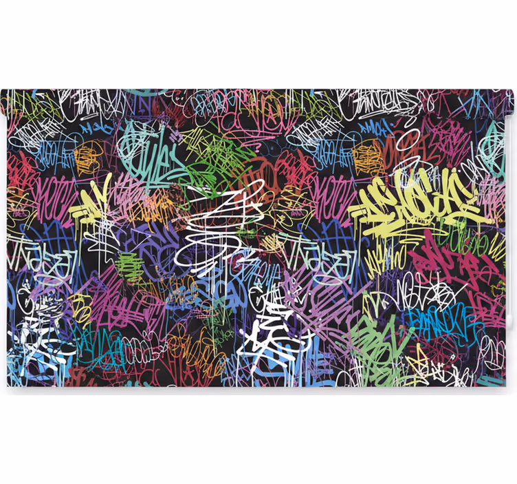 Rollo fenster jugendzimmer street art leinwandbild - TenStickers