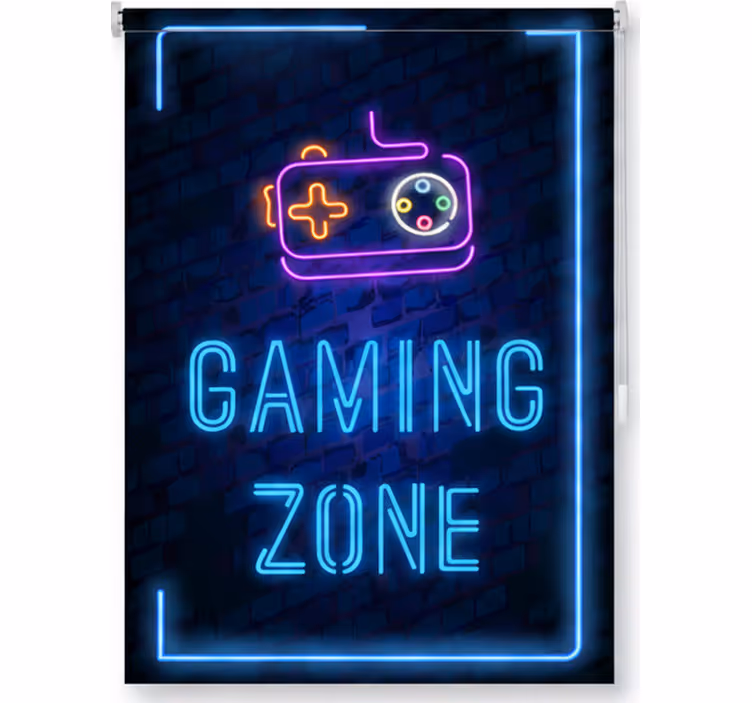 Rollo fenster jugendzimmer gaming bereich - TenStickers