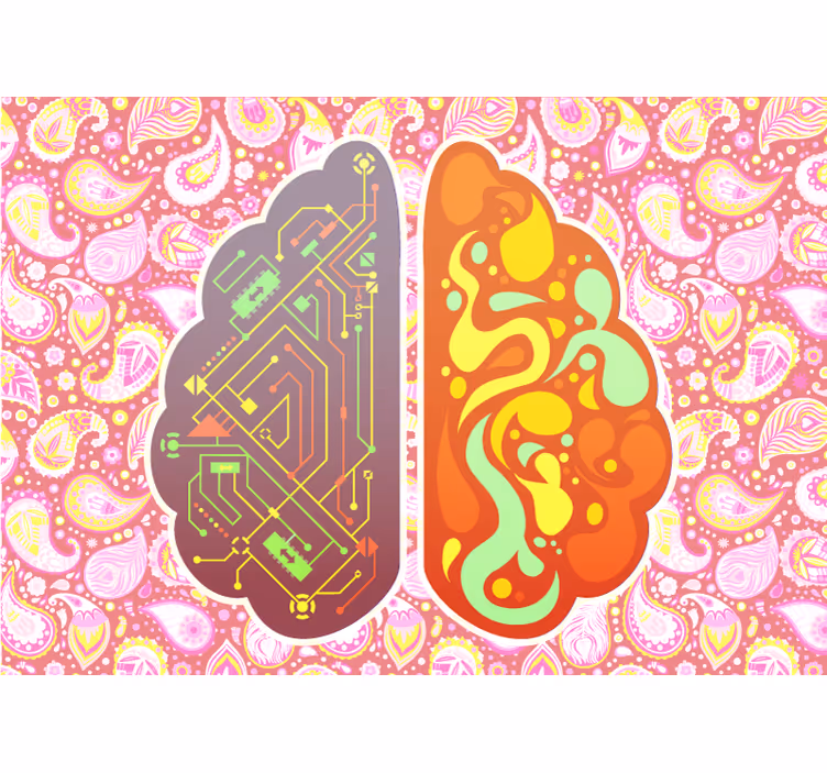 Rollo fenster zen mit paisleymuster gehirn - TenStickers