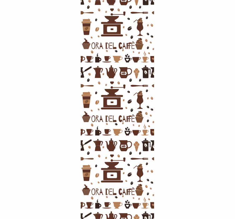 Rollo fenster braun für kaffeegenuss - TenStickers