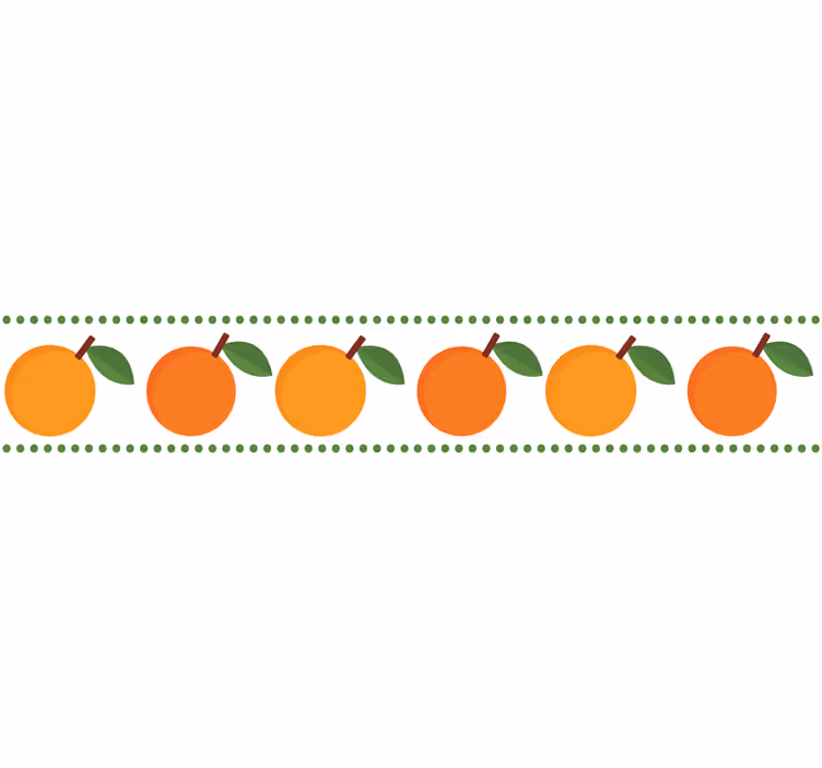 Rollo fenster orange mit elegantem orangen rand - TenStickers