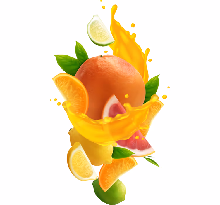 Rollo fenster orange fruchtige spritzer - TenStickers