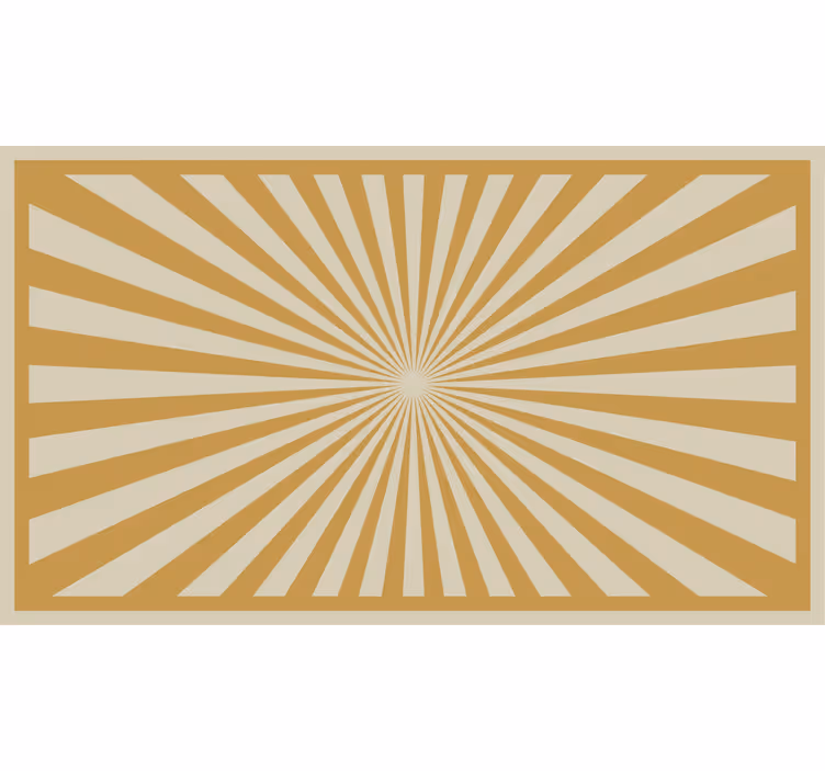 Rollo fenster orange sonnenschein teppich - TenStickers