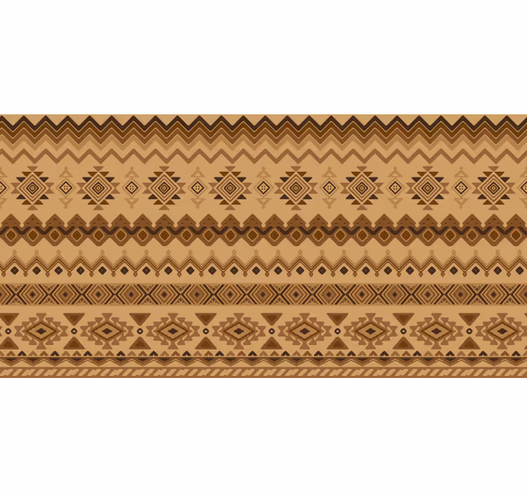 Rollo fenster orange im ethno-kilim design - TenStickers