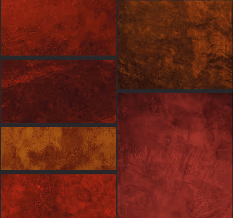 Rollo fenster rot mit strukturiertem patchwork-design - TenStickers