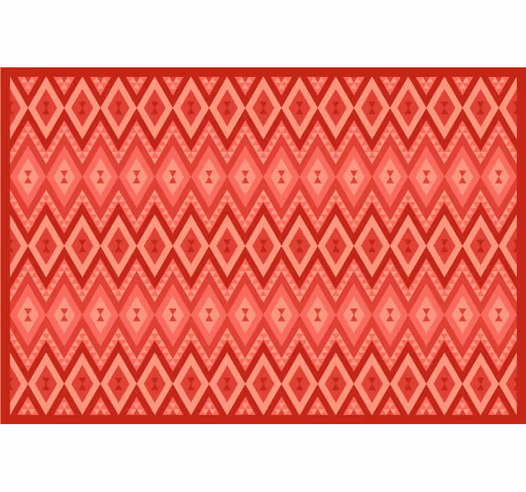 Rollo fenster rot im ethnischen vintage-design - TenStickers