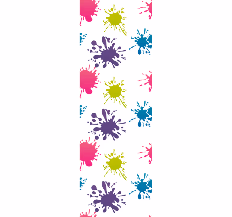 Rollo fenster jugendzimmer farbige spritzer - TenStickers