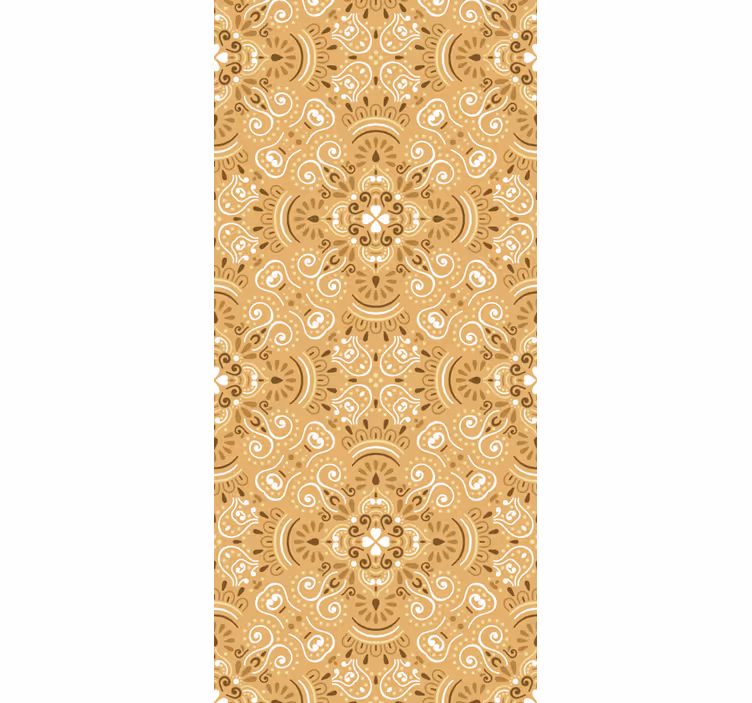Rollo fenster jugendzimmer vintage beige ornamental muster - TenStickers