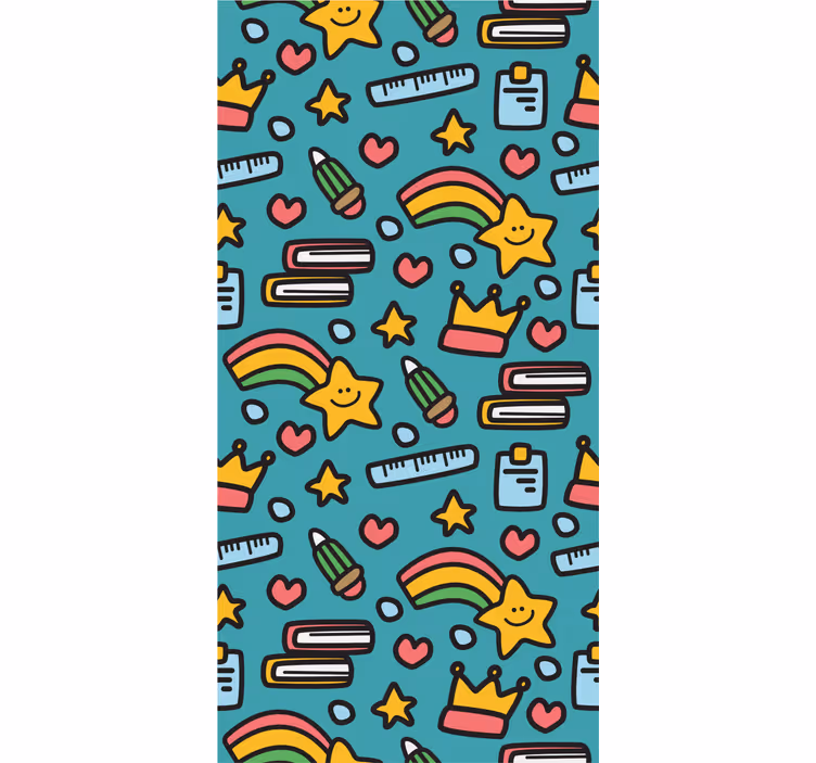 Rollo fenster jugendzimmer mit kawaii-muster - TenStickers