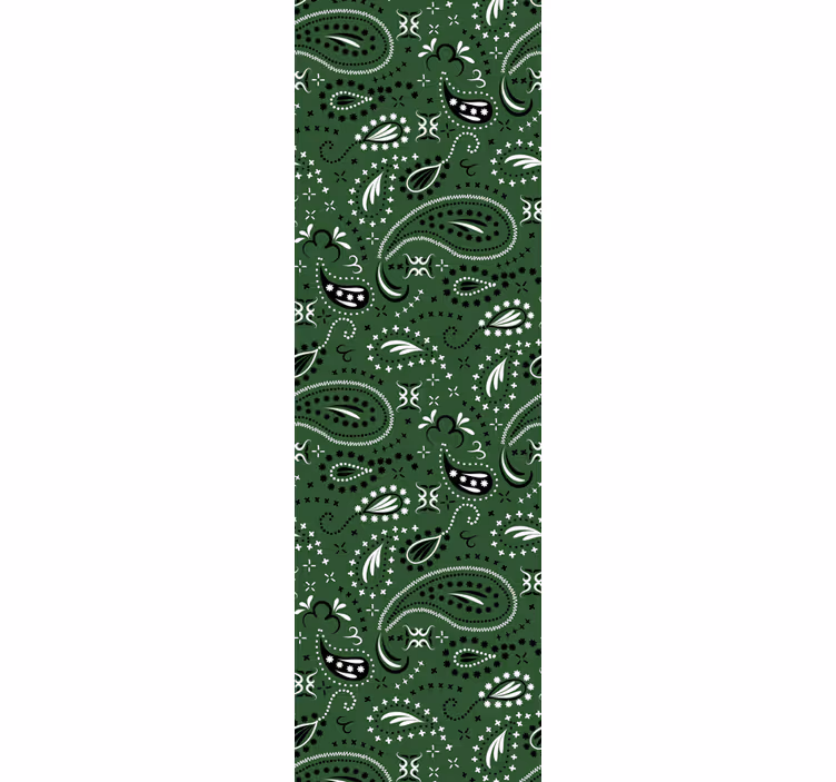 Rollo fenster klassisch teal paisley - TenStickers