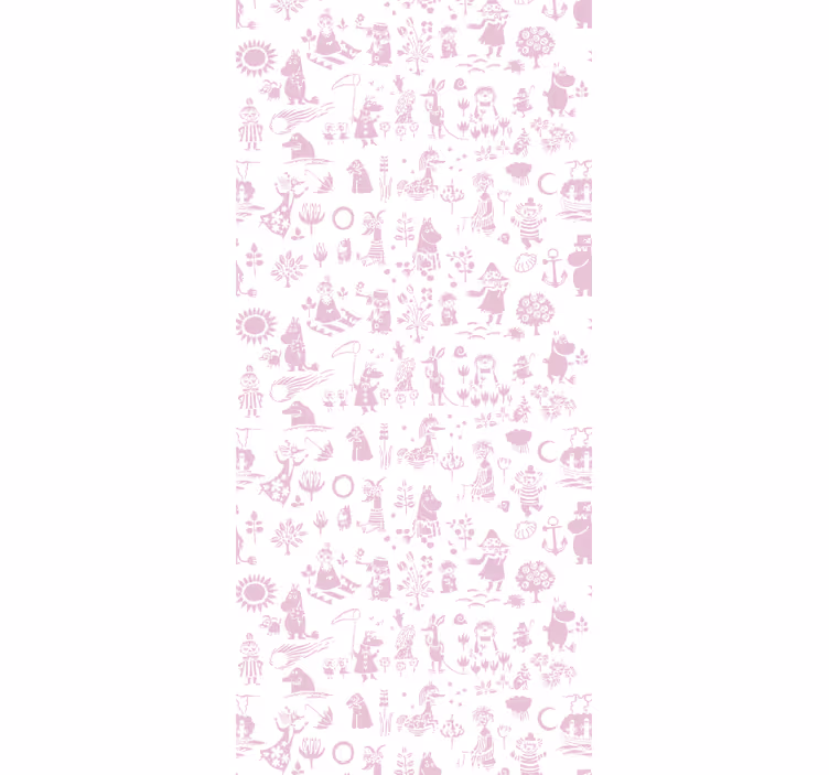 Rollo fenster baby mit pinkem moomin tapete - TenStickers
