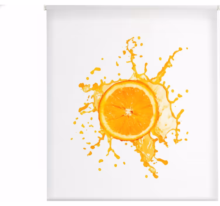 Rollo fenster küche breite 130 cm orange frucht - TenStickers