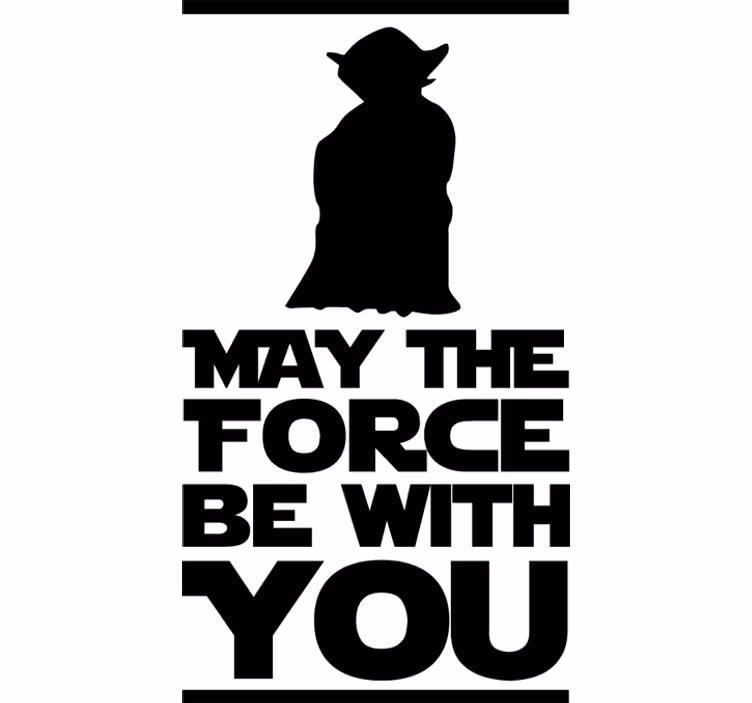 Rollo fenster filme mit yoda spruch dekorfolie - TenStickers