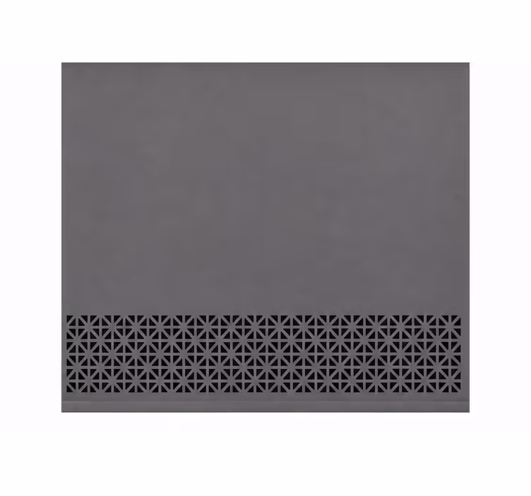 Rollo fenster grau mit streifenrandmuster - TenStickers