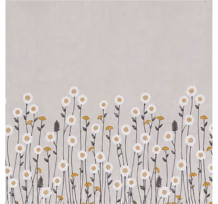Rollo fenster blumen scandi blumen verdunkelung - TenStickers