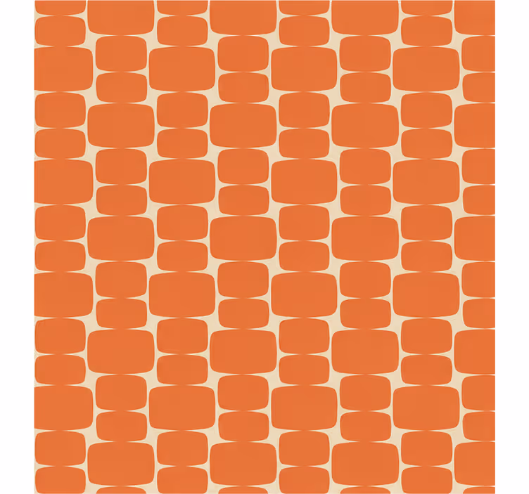 Rollo fenster orange mit flammenmuster rechtecke - TenStickers