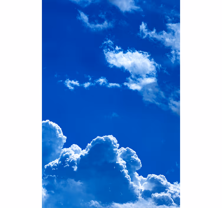 Verschwommenes wolkenfenster blind - TenStickers