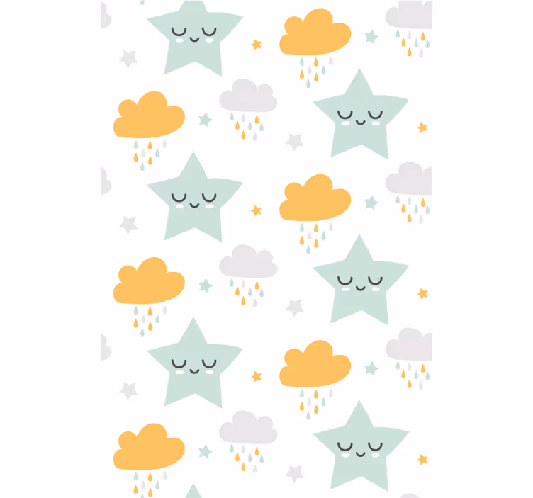 Rollo Fenster Baby schläfriges wolkenmuster - TenStickers
