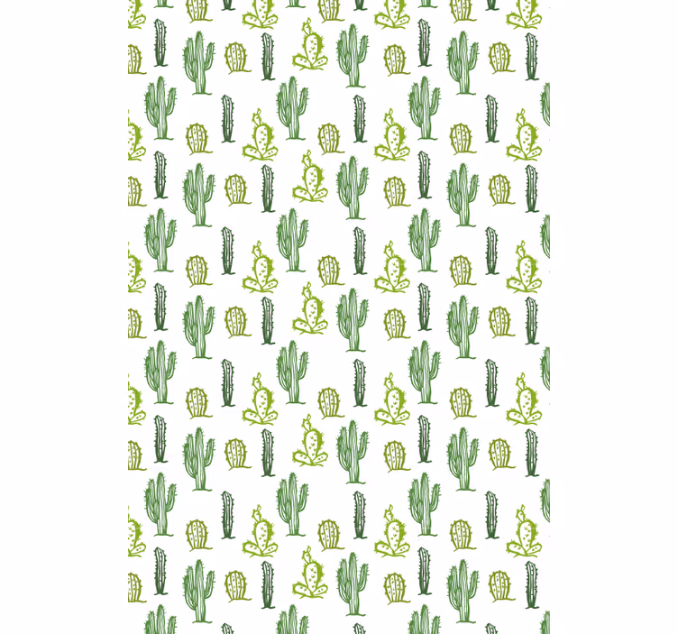 Rollo Fenster Kaktus grünes muster - TenStickers
