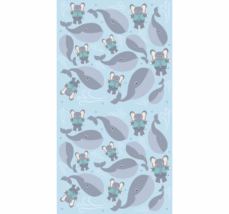 Rollo Fenster Baby verspielte tiere - TenStickers