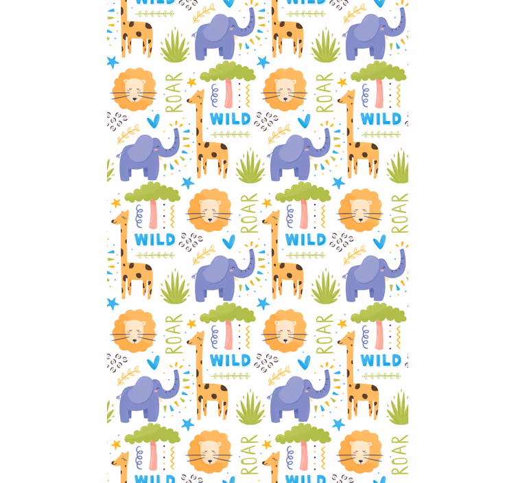 Rollo Fenster Tiere safari-tiermuster - TenStickers