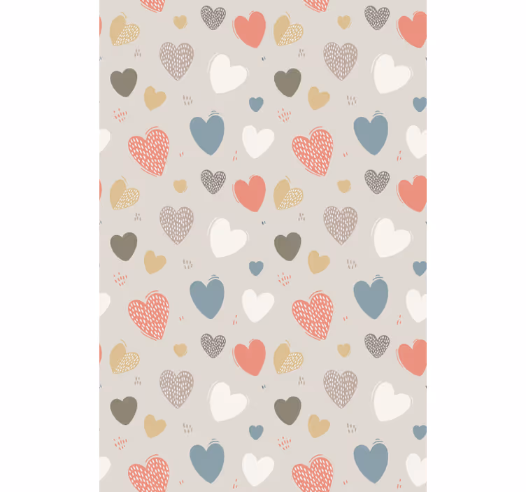 Rollo Fenster romantisch herz-muster - TenStickers