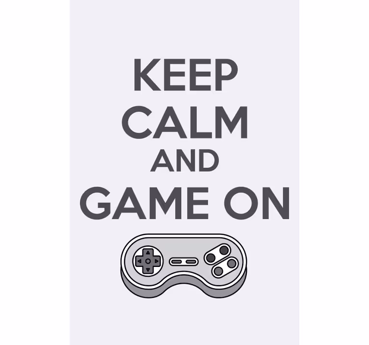 Bleib ruhig und spiel auf geek Rollo - TenStickers