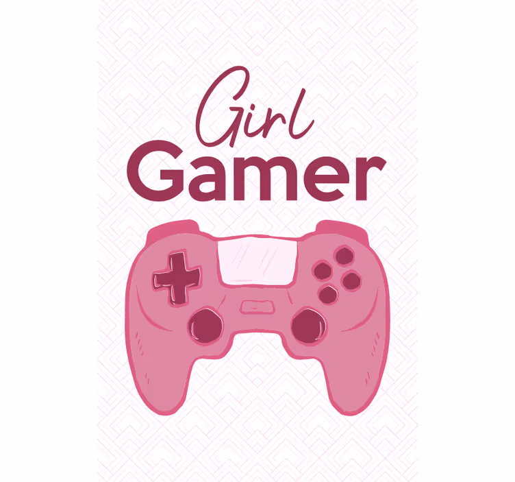Mädchen gamer geek pink Rollo - TenStickers