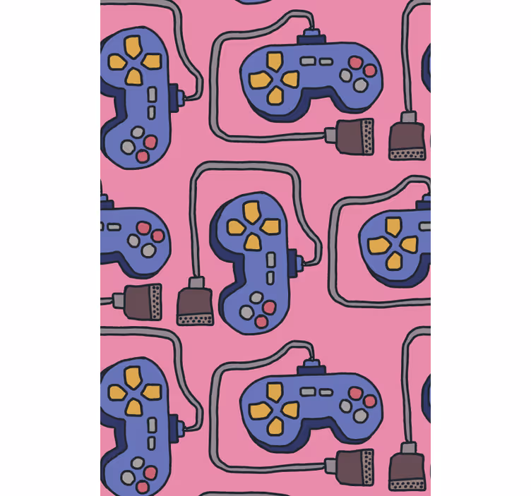 rollo Geeks Retro-controller-muster - TenStickers