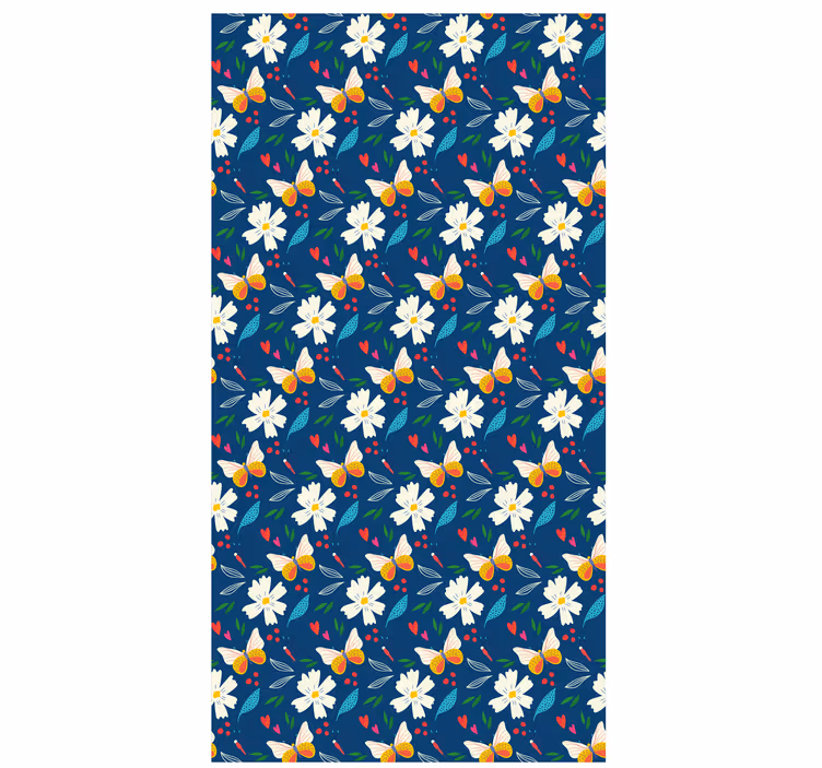 Rollo Fenster Blumen und Pflanzen blumenmusterdesign - TenStickers