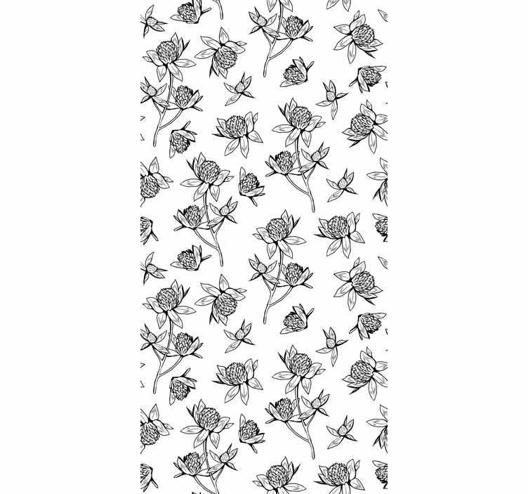 Rollo fenster blumen und pflanzen botanische motive - TenStickers