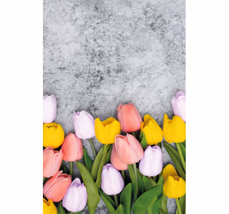 Rollo Fenster Blumen und Pflanzen lebendige tulpenblüte - TenStickers