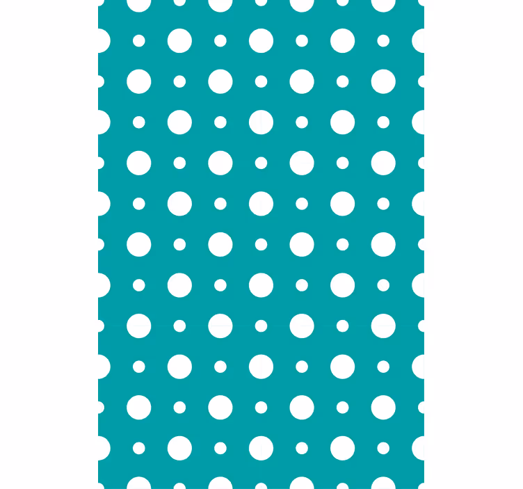 Rollo Fenster Modern blaues tupfenmotiv - TenStickers