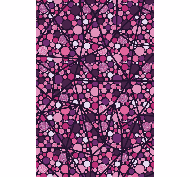 Rollo Fenster mit Muster geometrisches blasenmuster - TenStickers