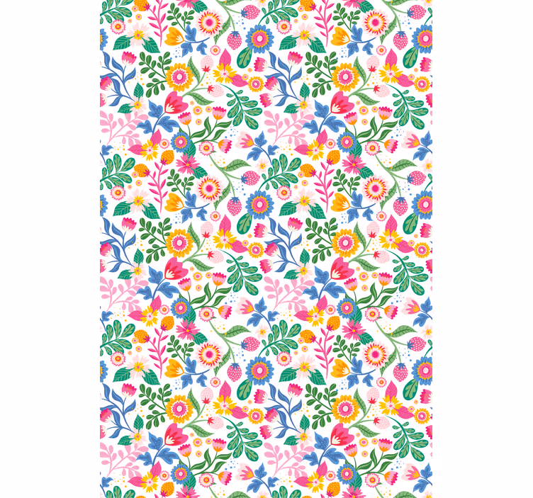 Rollo fenster blumen und pflanzen lebendiges pflanzenmotiv - TenStickers